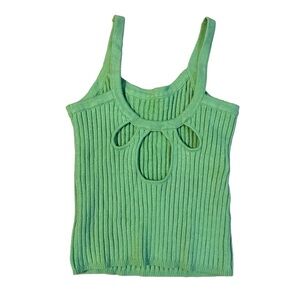 House of Sunny Green Peggy Cami Tank Size 4